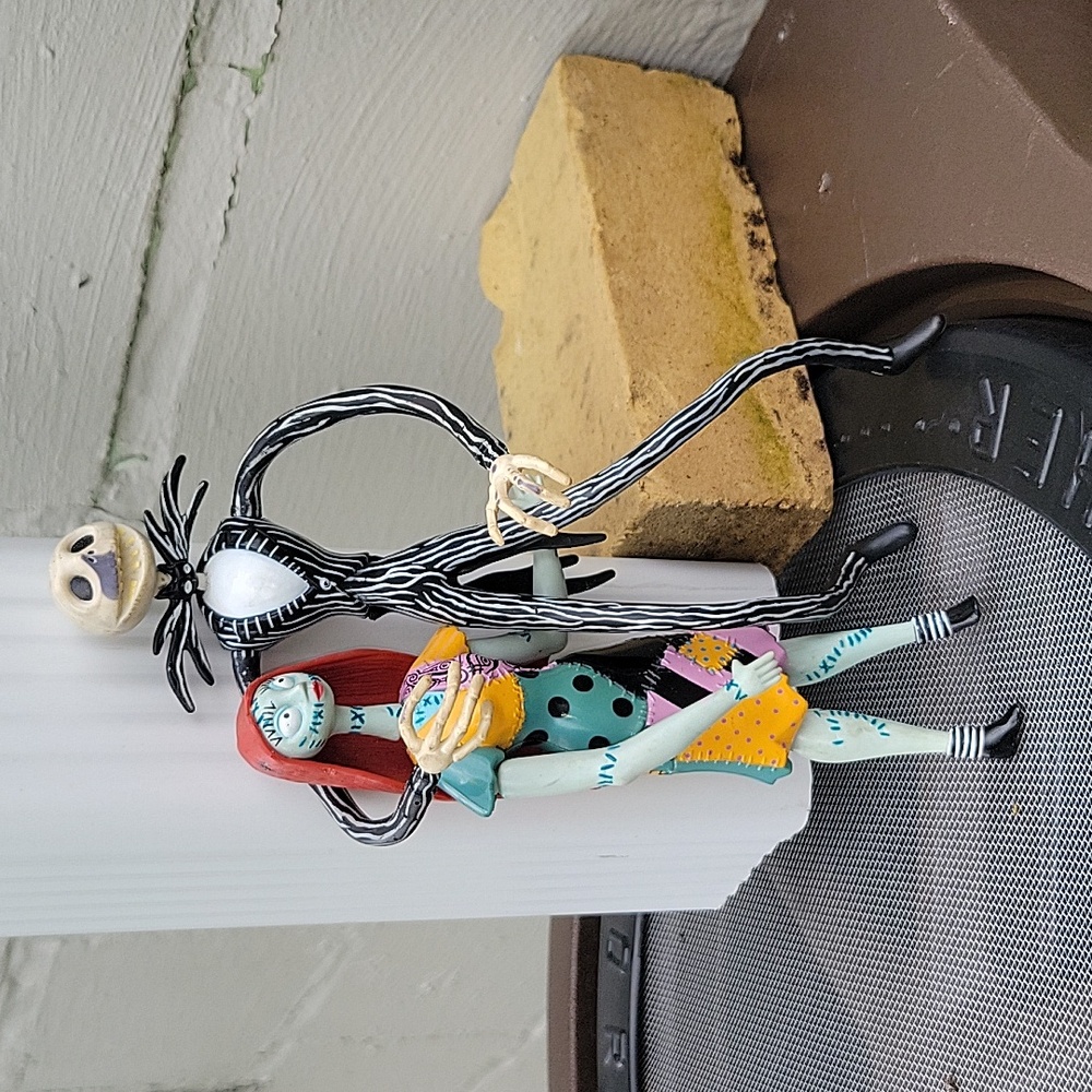 Tim Burton 1993  Figures Jack Skellington And Sally. Nightmare Befor Christmas